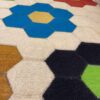 Tapis Kilim en laine persane artisanal tissé à la main floral crème