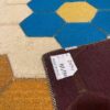 Tapis Kilim en laine persane artisanal tissé à la main floral crème