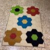 Tapis Kilim en laine persane artisanal tissé à la main floral crème