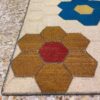 Tapis Kilim en laine persane artisanal tissé à la main floral crème