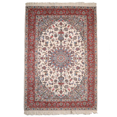 Tapis persan authentique avec laine noué à la main à Ardakan Lachak Toranj