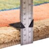 Tapis Gabbeh en laine persane véritablement tissé à la main en Fars géométrique