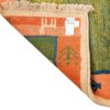 Tapis Gabbeh en laine persane véritablement tissé à la main en Fars géométrique