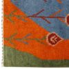 Tapis Gabbeh en laine persane véritablement tissé à la main en Shiraz floral bleu