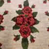 Tapis persan authentique en laine noué à la main à Shiraz crème floral
