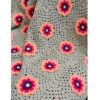 Plaid au Crochet pour Canapé et Lit Motif Bohème Floral