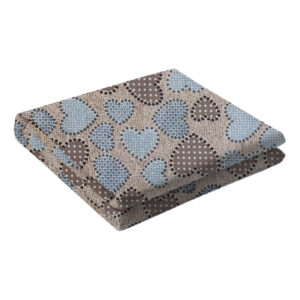 Housse de matelas en coton – Ajustée, respirante, lavable, motif cœur, 195×90 cm