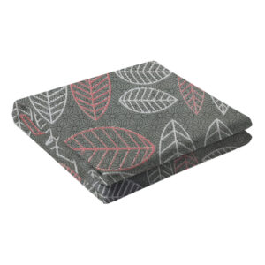 Housse de matelas en coton – Ajustée, respirante, lavable, motif feuilles, 195×90 cm
