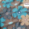 Housse de matelas en coton – Ajustée, respirante, motif floral avec fermeture éclair, 195x100 cm