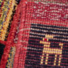 Tapis Gabbeh en laine persane véritablement tissé à la main avec motifs checkered animaliers