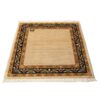 Tapis persan en laine authentique noué à la main bordure crème