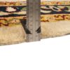 Tapis persan en laine authentique noué à la main bordure crème