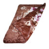 Couverture Golbaft Persane pour Lit Simple Motif Floral Marron