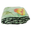 Couverture Golbaft Persane pour Lit Simple Motif Floral Vert