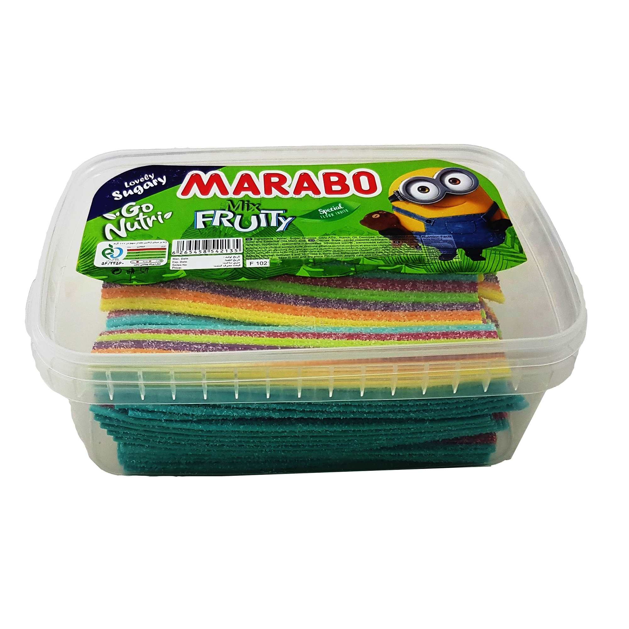 Bonbons gélifiés halal - Bâtonnets au goût de fruits - Marabo (900g)