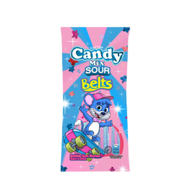 Bonbons gélifiés halal – Bâtonnets au goût de chewing-gum – Marabo (85g, x10)