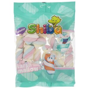 Paquet de guimauves halal – Twister fruits moelleux & délicieux – Shiba (Paquet de 20)