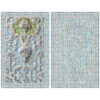 Tapis de prière islamique Sajadah Traditionnel Bleu Clair