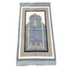 Tapis de prière islamique en velours Sajadah traditionnel cramoisi