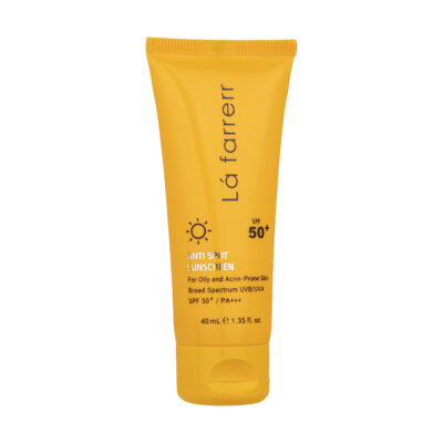 La Farrerr Écran Solaire Anti-Taches Incolore SPF50 pour Peaux Grasses 40 ml