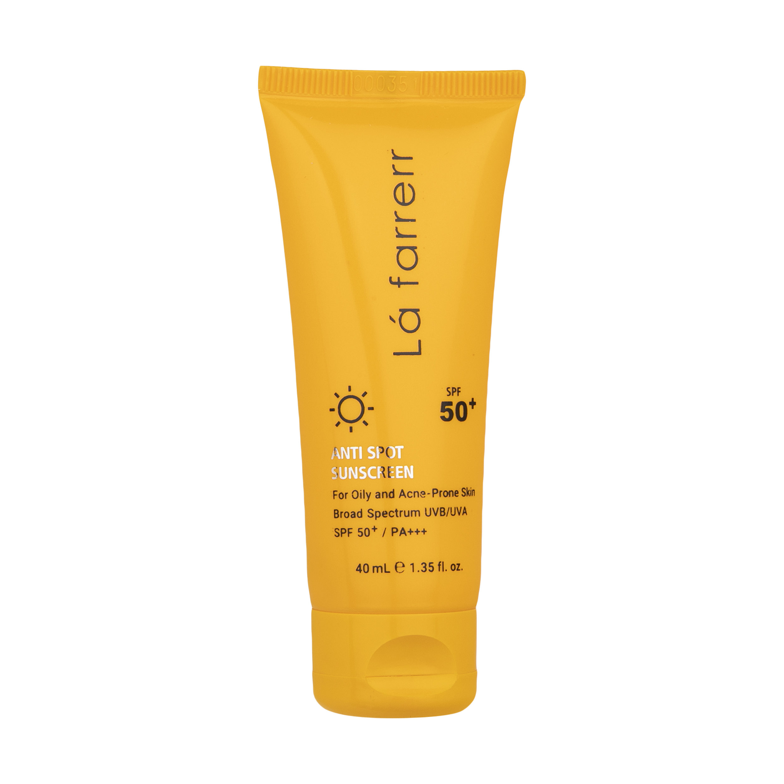 La Farrerr Écran Solaire Anti-Taches Incolore SPF50 pour Peaux Grasses 40 ml