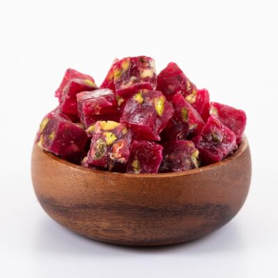 Lokum Délice turc avec saveur de grenade et pistache – 500g