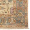 Tapis persan original en laine noué à la main à Shiraz bordure crème