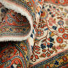 Tapis persan avec laine noué à la main original à Malayer floral rouge