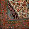 Tapis persan avec laine noué à la main original à Malayer floral rouge