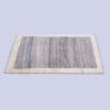Tapis Gabbeh en laine persane véritablement tissé à la main bordé brun