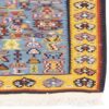Tapis de Couloir Kilim Persan en Laine Authentique Tissé à la Main à Sanandaj Bleu