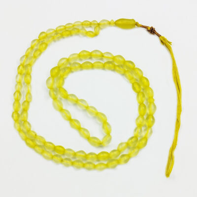 Chapelet afghan Shah Maghsoud jaune – 101 perles de prière