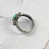 Bague en Argent Persan Faite Main pour Femme avec Turquoise de Neyshabur Sanam