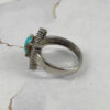 Bague en Argent Persan Faite Main pour Femme avec Turquoise de Neyshabur Sara