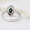 Bague en Argent Persan Faite Main avec Turquoise de Neyshabur Hana
