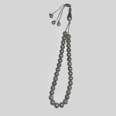 Chapelet islamique en argent Hamid – 33 perles de prière