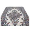 Tapis persan en laine noué à la main original bordure florale