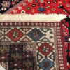 Tapis persan en laine original noué à la main à Fars tribal rouge