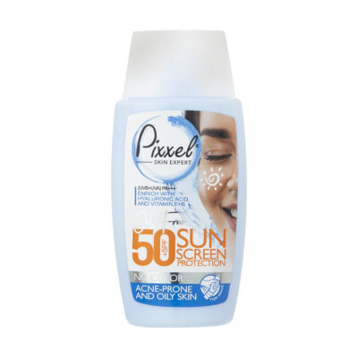 Pixxel Écran Solaire Incolore SPF50 pour Peaux Grasses et Acnéiques