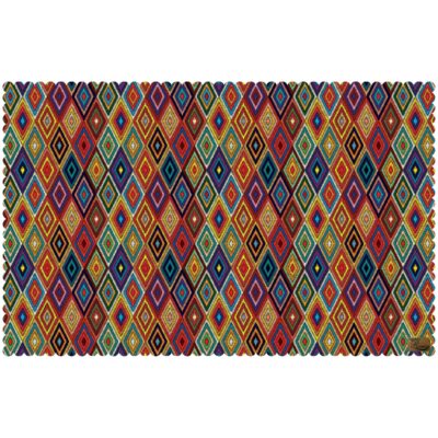 Nappe en Velours Élégance Persane avec Design en Diamant