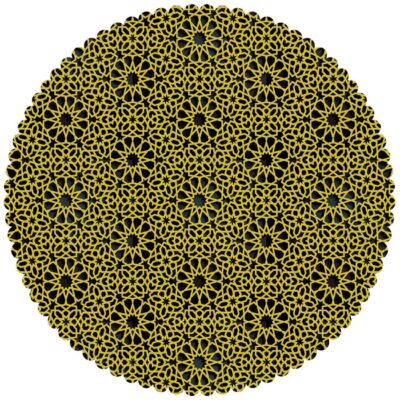 Nappe en Velours avec Design en Rayons de Soleil pour Votre Décor de Salle à Manger