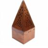 Brûleur de Esfand et Bakhoor en bois – Pyramide