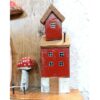 Porte-clés mural décoratif et fait main avec design Cottage et Champignon