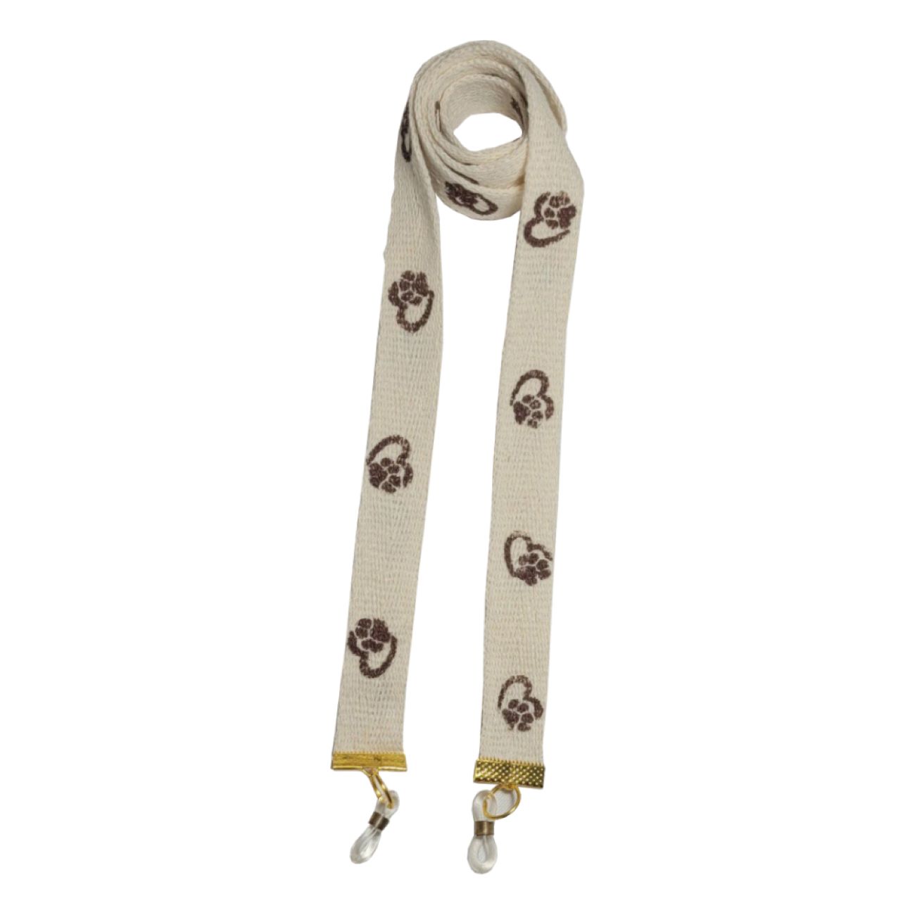 Sangle de lunettes artistique – Motifs empreintes de chien