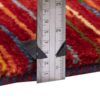 Tapis en laine Gabbeh persan authentique tissé à la main en Fars géométrique