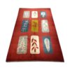 Tapis en laine Gabbeh persan authentique tissé à la main motifs de feuilles