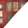 Tapis en laine Gabbeh persan authentique tissé à la main motifs de feuilles