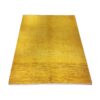 Tapis en laine Gabbeh persan authentique tissé à la main jaune