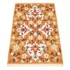 Tapis Kilim en laine persane authentique tissé à la main en Kerman floral orange