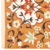 Tapis Kilim en laine persane authentique tissé à la main en Kerman floral orange